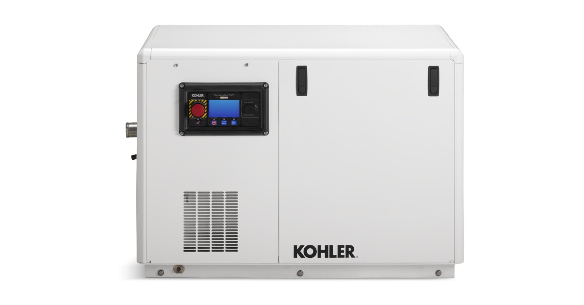 Kohler 13.5KW, 1-Phase Diesel Marine Generator with Sound Shield Enclosure | 13.5EFKOZD