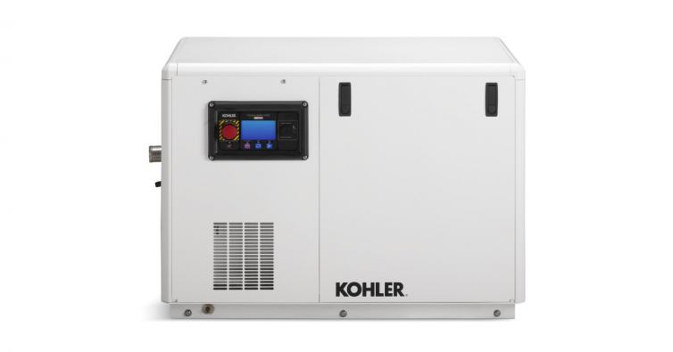 Kohler 18KW, Generador marino diésel monofásico con caja de protección acústica | 18EFKOZD