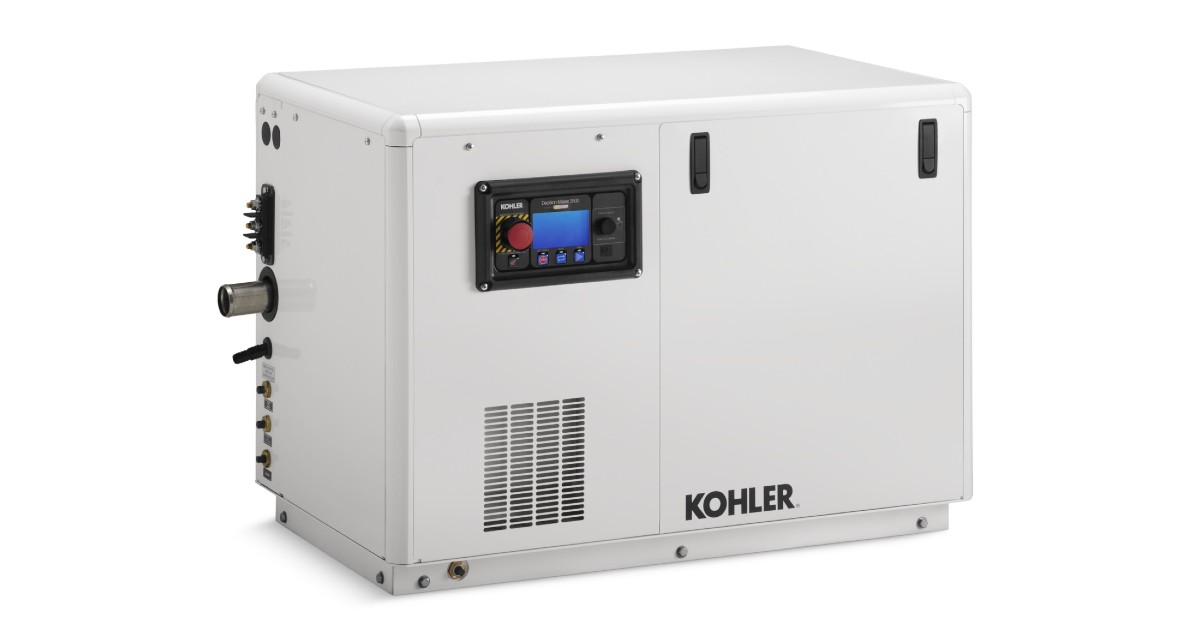 Kohler 24KW, 1-Phase Diesel Marine Generator with Sound Shield Enclosure | 24EKOZD
