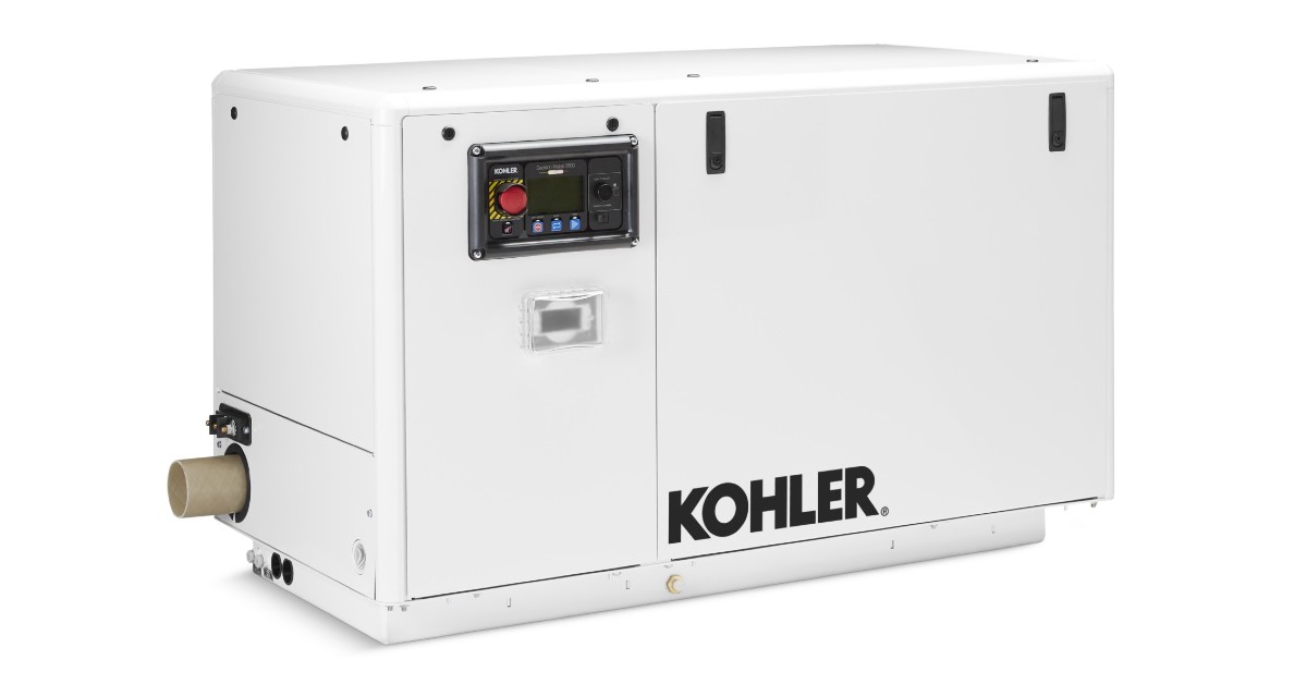 Kohler 32KW, 3-Phase Diesel Marine Generator with Sound Shield Enclosure | 32EKOZD