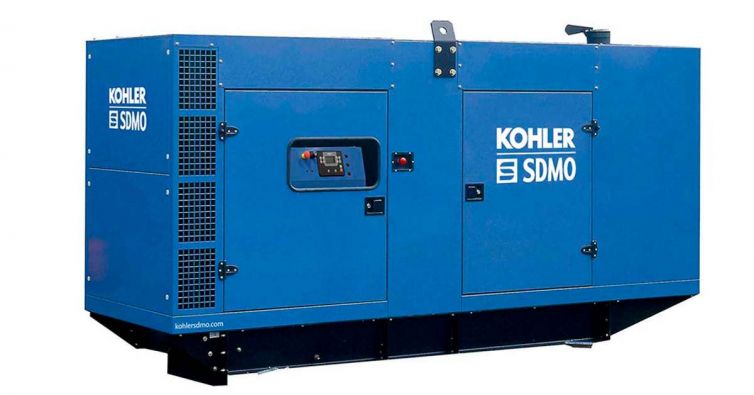 KOHLER SDMO 250KW Diesel Generator with Soundproofed Enclosure | D250U