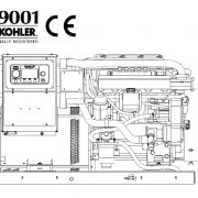 Kohler 28KW, Generador marino diésel monofásico | 28EFKOZD