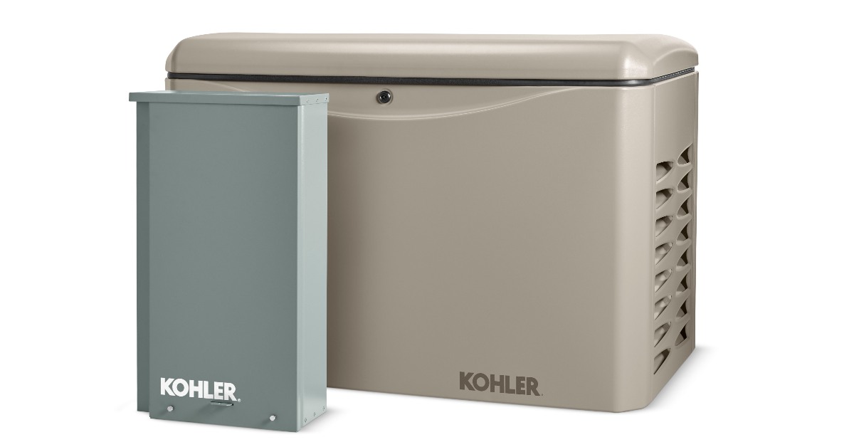 Kohler 14KW, 1-Phase Home Standby Generator with Aluminum Enclosure | 14RCAL-200SELS
