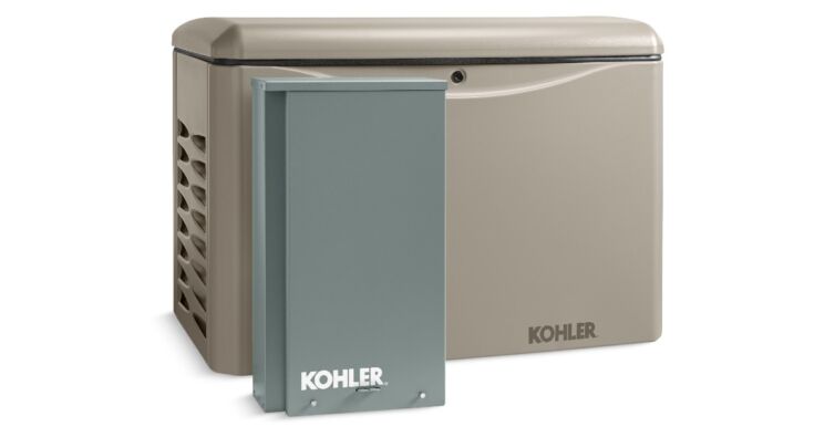 Kohler 14KW, generador de reserva monofásico para el hogar con gabinete de aluminio | 14RCAL-100LC16