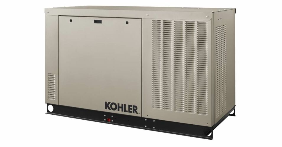 Kohler 38KW, 3-Phase 480V Home Standby Generator with Aluminum Enclosure | 38RCLC