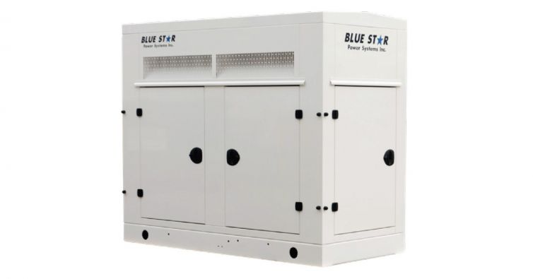 BLUE STAR Power Systems 265KW Generador gaseoso con recinto atenuado de sonido | NG265-01