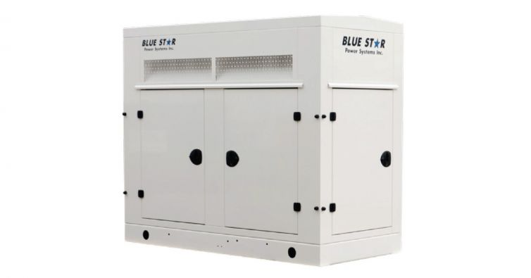 BLUE STAR Power Systems 400KW Generador gaseoso con recinto atenuado de sonido | NG400-01