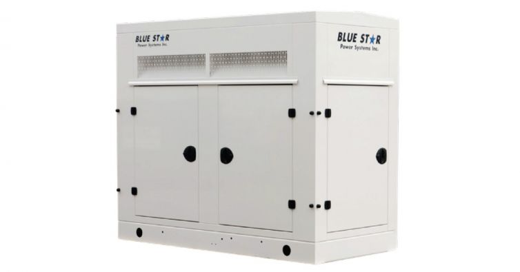 BLUE STAR Power Systems 500KW Generador gaseoso con recinto atenuado de sonido | NG500-01