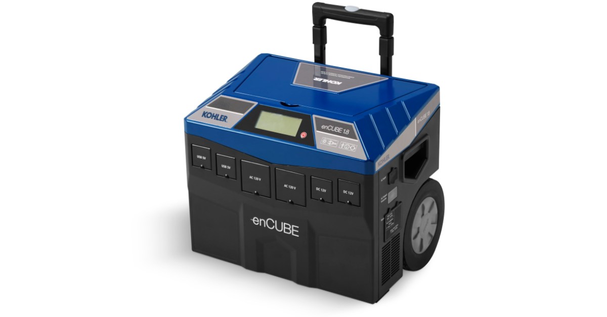 Kohler 1440W Solar Recharging Portable Inverter Generator | enCUBE1.8