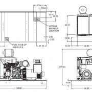 BLUE STAR Power Systems 300KW Diesel Generator 72 Hour Tank | PD300-01