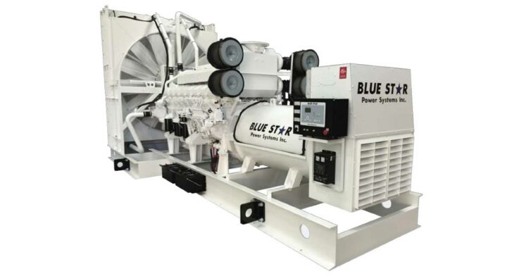 BLUE STAR Power Systems 350KW Diesel Generator 72 Hour Tank | PD350-01