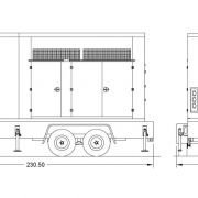 BLUE STAR Power Systems 125KW Tier 4 Final Mobile 250 Gal. Tank | VD125-02FT4MP