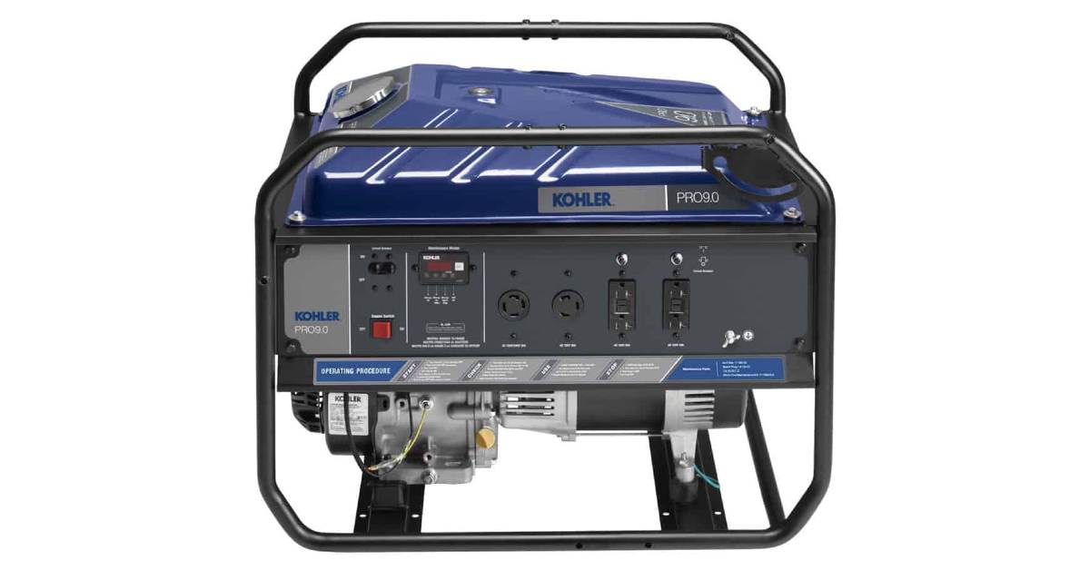 Kohler 7200W Portable Generator with Mobility Kit | PRO 9.0E