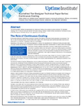 Accredited Tier Designer Technical Paper Series Continuous Cooling