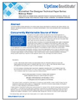 Accredited Tier Designer Technical Paper Series Makeup Water