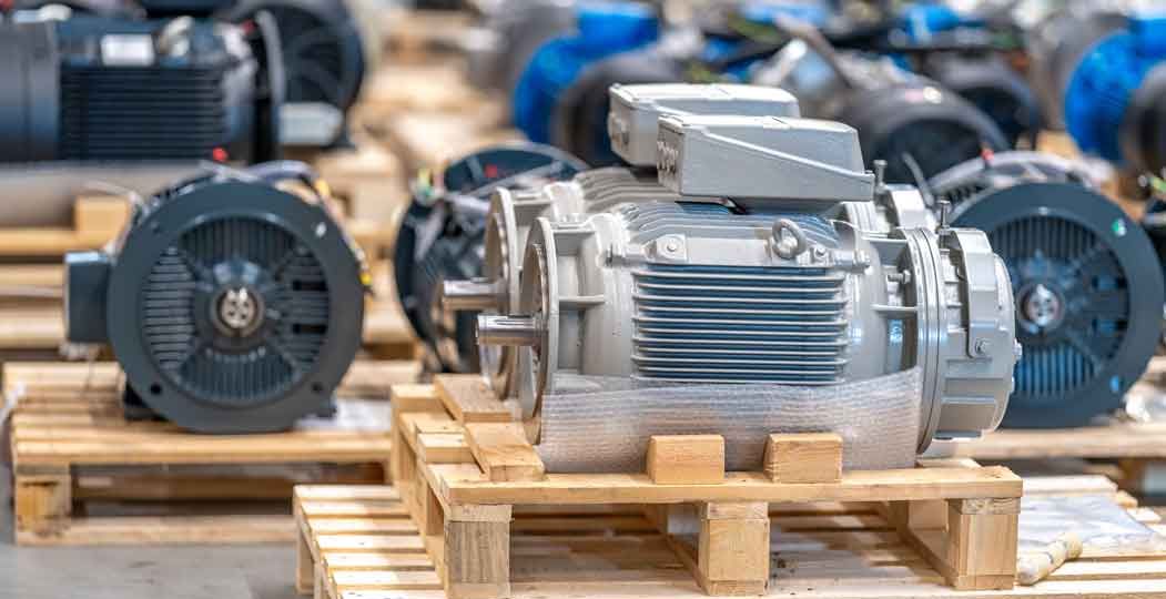 new-electric-motors-on-pallets-in-the-warehouse-2023-11-27-04-54-02-utc