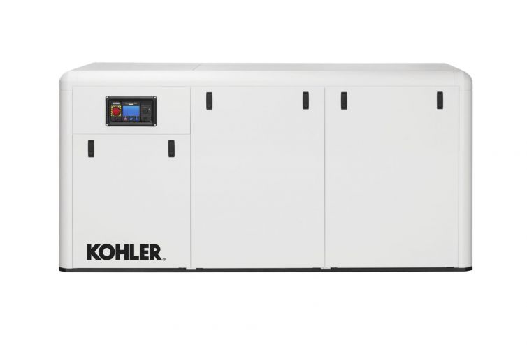 Kohler 125KW, 3-Phase Diesel Marine Generator with Sound Shield Enclosure 125EOZDJ