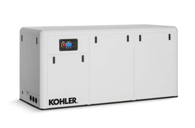 Kohler 125KW, 3-Phase Diesel Marine Generator with Sound Shield Enclosure 125EOZDJ