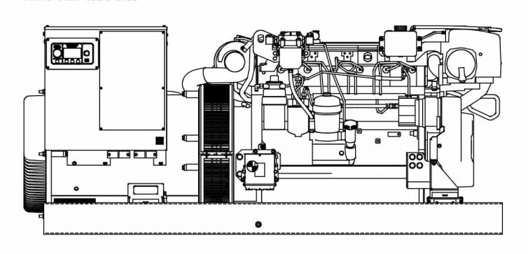 Kohler 200KW, 3-Phase Diesel Marine Generator Open unit 200EOZCJ