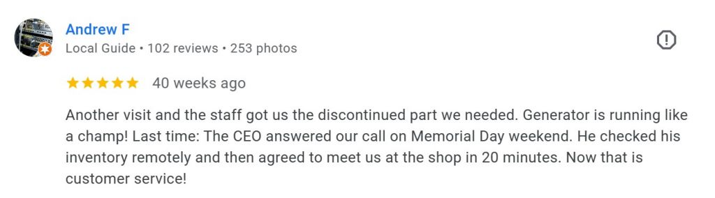 Brags & Hayes: Trusted, Rated, and Top Generator Supplier 8 4