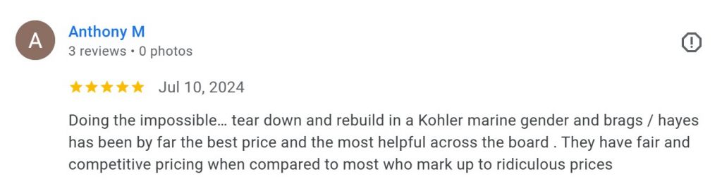 Brags & Hayes: Trusted, Rated, and Top Generator Supplier 4 8